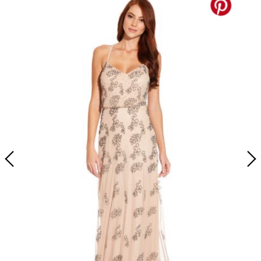Adrianna Pappel Beaded formal dress